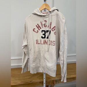 Chicago Illinois Graphic Hoodie - Cream